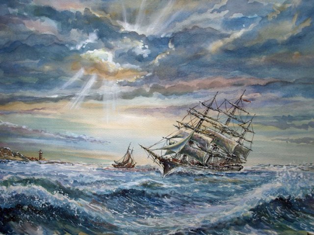 op woeste golven141